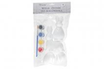 Wielk. Zestaw do malowania 12cm 4x6cm
