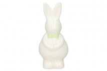 Figurka ceramiczna zając 4,7x4,7x10,5cm