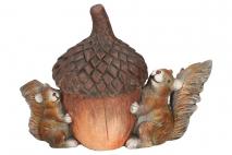 Figura ceramiczna wiewiórka 21x45,5x32,5cm