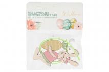 MIX ZAWIESZEK DREWNIANYCH 2 PAK
