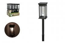 Lampka solarna żarnikowa 1LED 7,7x7,7x657,7x7,7x65,5cm